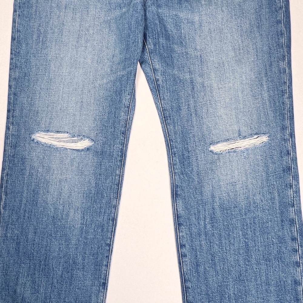 J.CREW Women’s Size 32‎ ‘84 Kyoto Wash Slouchy Distressed Straight Leg Jeans - Picture 7 of 16